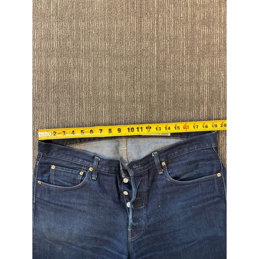 Boncoura 66 Denim Jeans Indigo Japanese Selvedge Men's Size 38 Button Fly - Picture 3 of 5